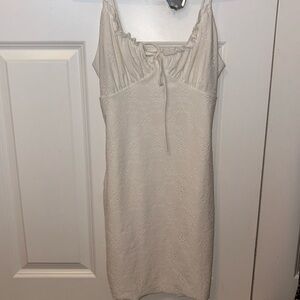 White mini dress
